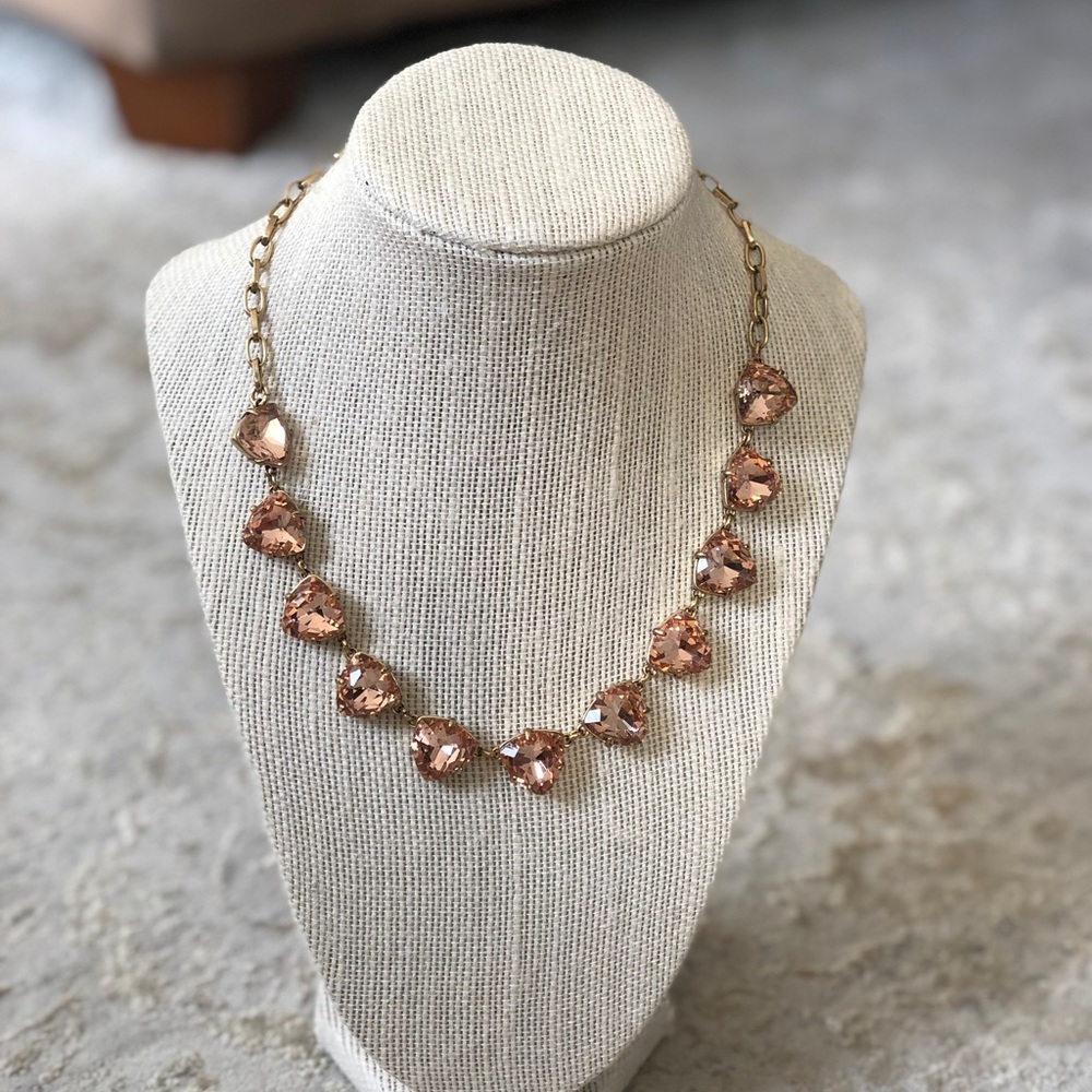 Somervell Peach Crystal Necklace by S&D